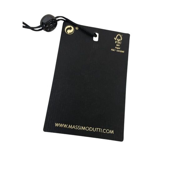 Massimo Dutti Womens Midi Dress M White Linen With Strap Details 6609/609 NWT - Picture 8 of 12